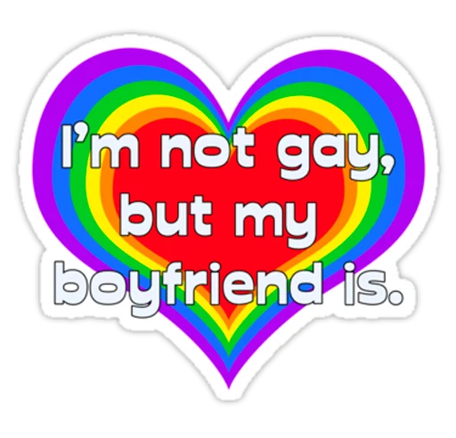 Sticker from the "Very Gay" sticker pack