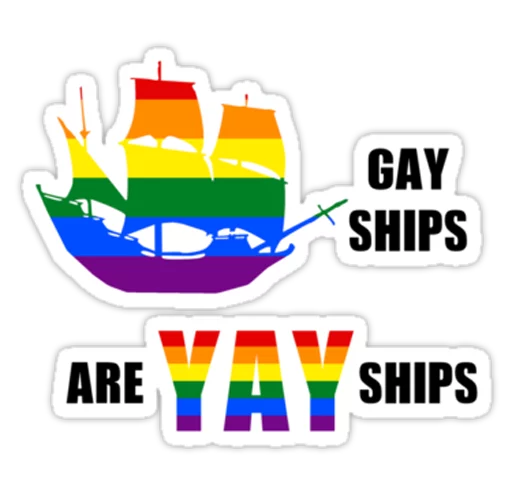 Sticker from the "Very Gay" sticker pack