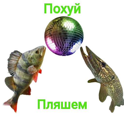 Sticker Щука и Окунь | Мемы