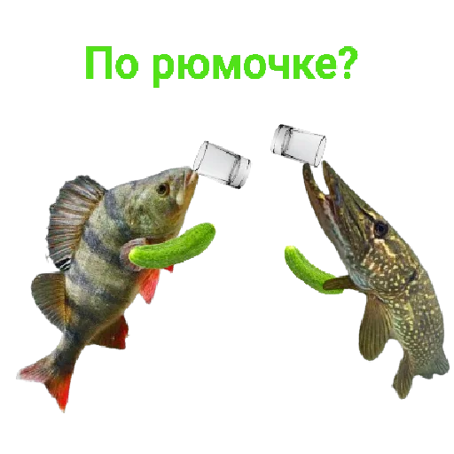 Sticker Щука и Окунь | Мемы