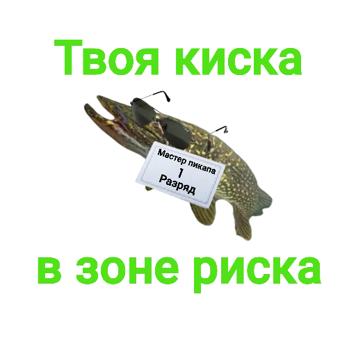 Sticker Щука и Окунь | Мемы