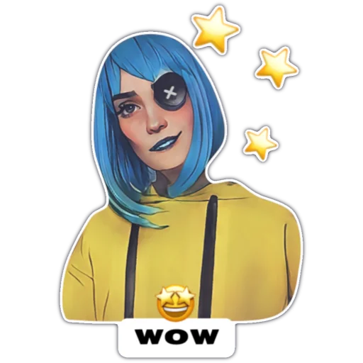 Sticker from the "Coraline" sticker pack