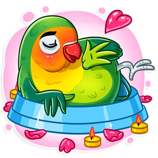 Sticker Love Bird