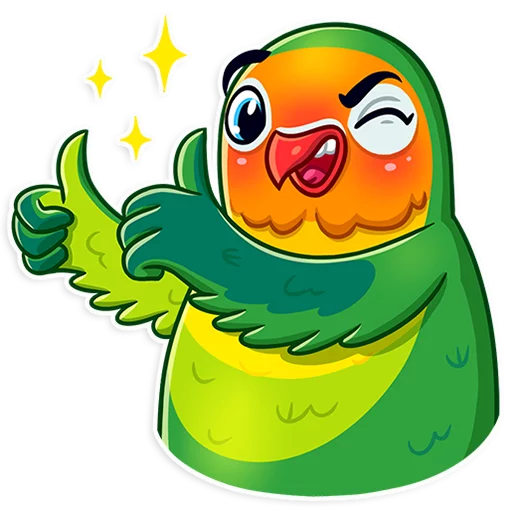 Sticker from the "Love Bird" sticker pack