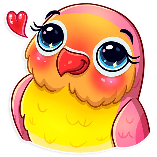 Sticker Love Bird