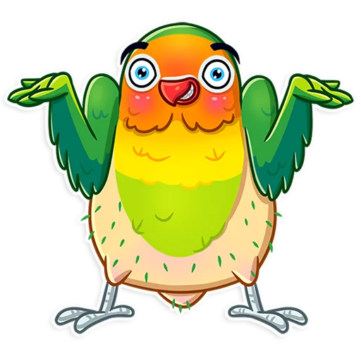 Sticker from the "Love Bird" sticker pack