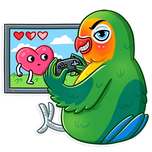 Sticker Love Bird