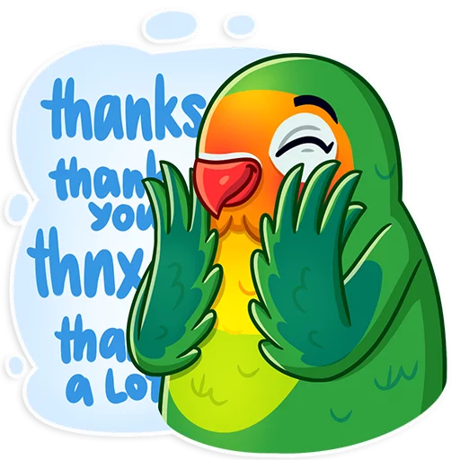 Sticker from the "Love Bird" sticker pack