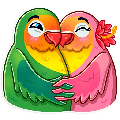 Sticker Love Bird