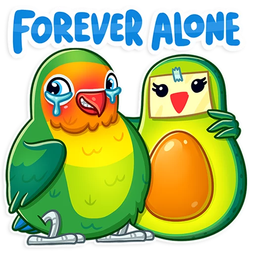 Sticker Love Bird