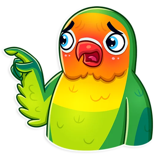 Sticker from the "Love Bird" sticker pack