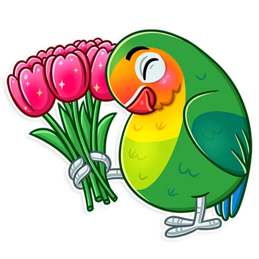 Sticker Love Bird