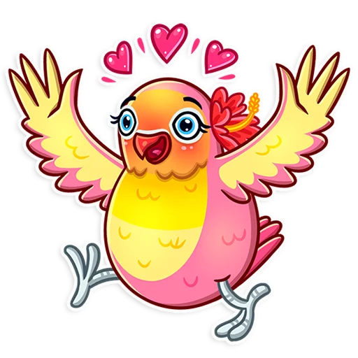 Sticker Love Bird