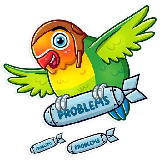 Sticker from the "Love Bird" sticker pack