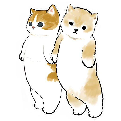 Sticker from the "Шиба и Нян котик" sticker pack