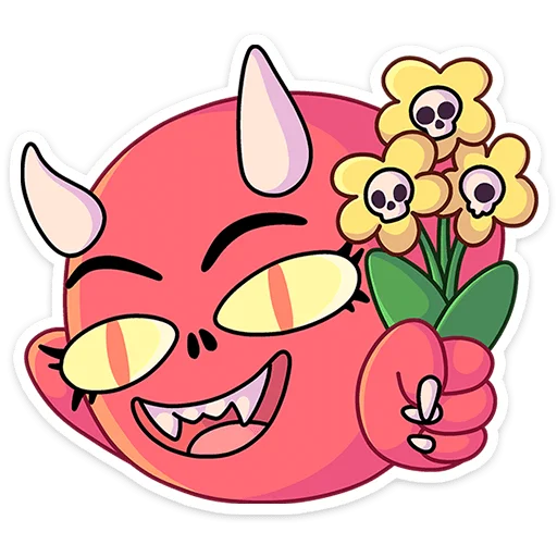 Sticker from the "Злыдница" sticker pack