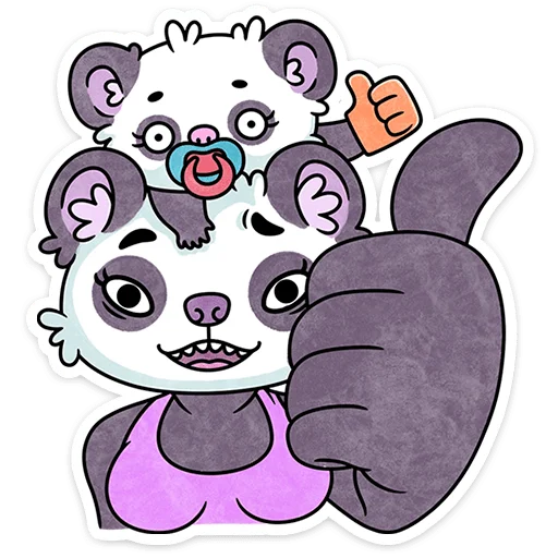 Sticker from the "Мамси" sticker pack