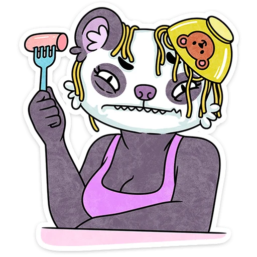 Sticker from the "Мамси" sticker pack