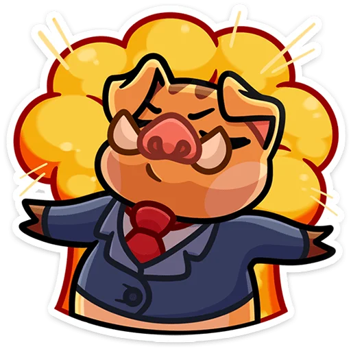 Sticker from the "Сергеич" sticker pack