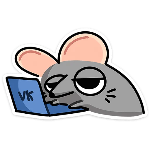 Sticker from the "Крис Кристина и Крысюк" sticker pack