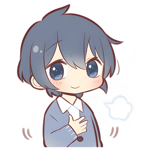 Sticker from the "Anime boy and girl" sticker pack