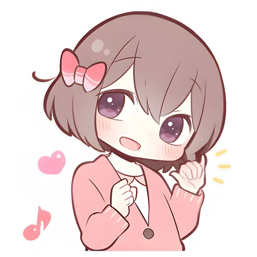 Sticker from the "Anime boy and girl" sticker pack