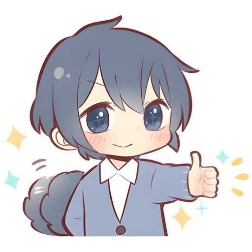 Sticker from the "Anime boy and girl" sticker pack