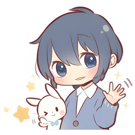 Sticker from the "Anime boy and girl" sticker pack