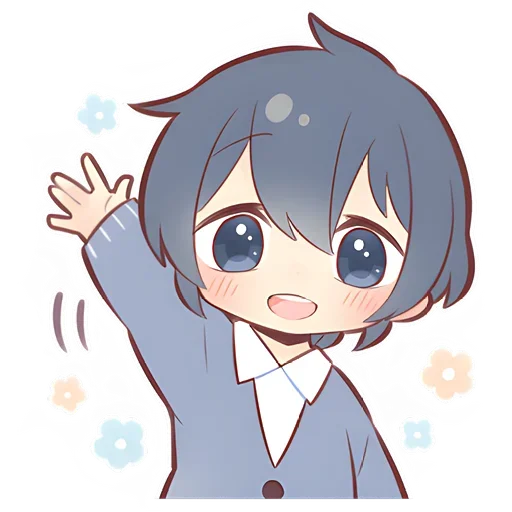 Sticker from the "Anime boy and girl" sticker pack