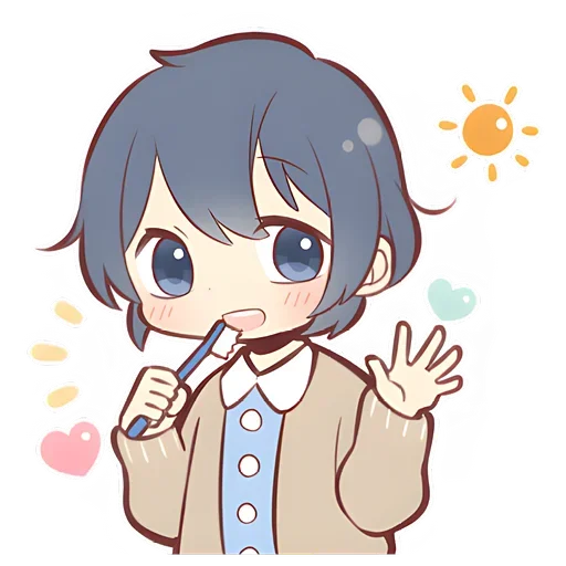 Sticker from the "Anime boy and girl" sticker pack