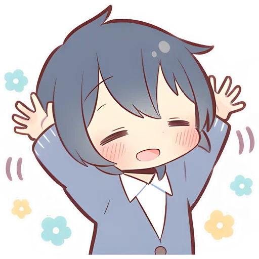 Sticker from the "Anime boy and girl" sticker pack