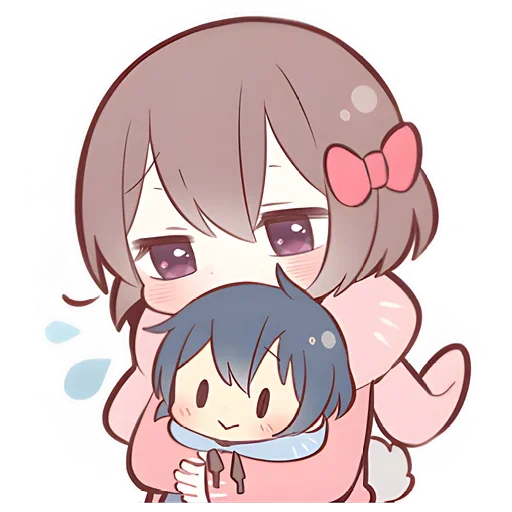 Sticker Anime boy and girl