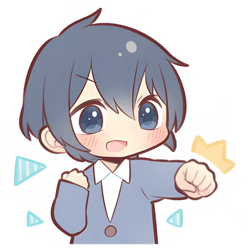 Sticker from the "Anime boy and girl" sticker pack