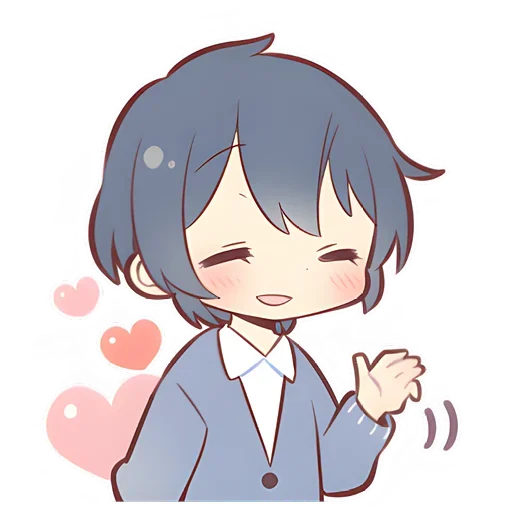 Sticker from the "Anime boy and girl" sticker pack