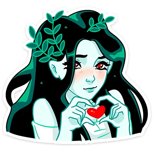 Sticker from the "Русалка Леся" sticker pack