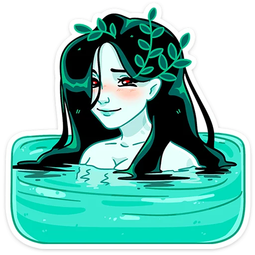 Sticker from the "Русалка Леся" sticker pack