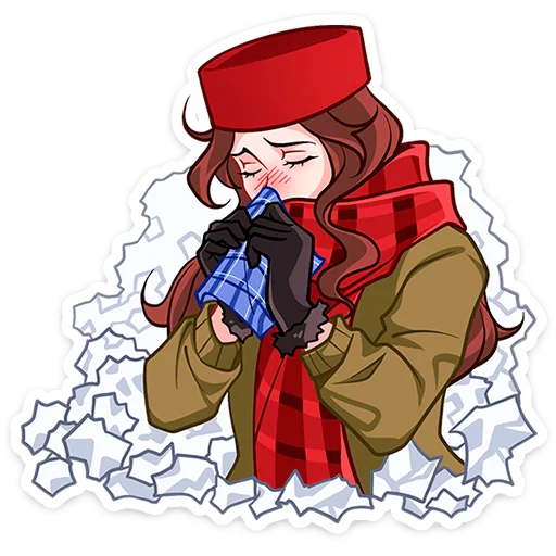 Sticker from the "Илья и Анфиса" sticker pack