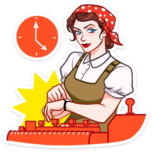 Sticker from the "Илья и Анфиса" sticker pack