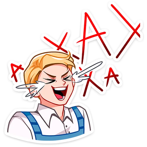 Sticker from the "Илья и Анфиса" sticker pack