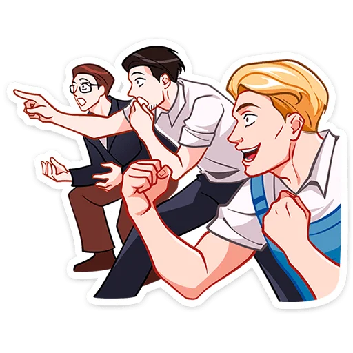 Sticker from the "Илья и Анфиса" sticker pack