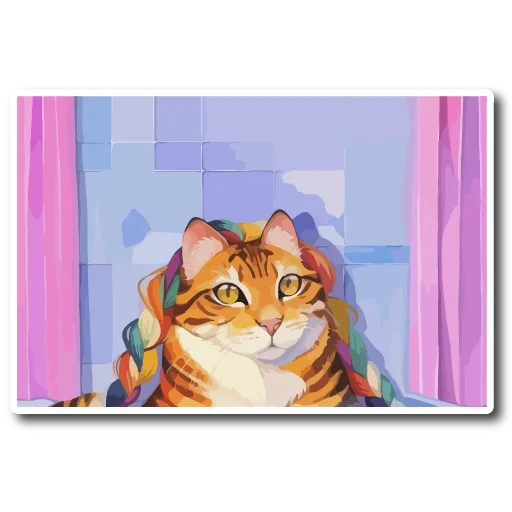 Sticker from the "Нейрокоты" sticker pack