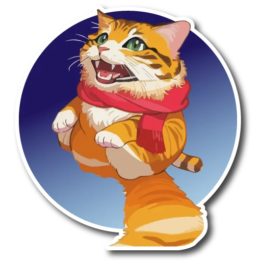 Sticker from the "Нейрокоты" sticker pack