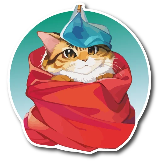 Sticker from the "Нейрокоты" sticker pack