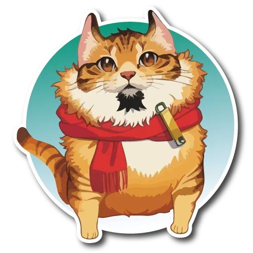 Sticker from the "Нейрокоты" sticker pack