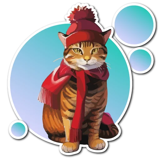 Sticker from the "Нейрокоты" sticker pack