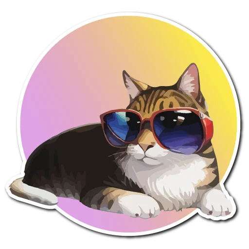 Sticker from the "Нейрокоты" sticker pack