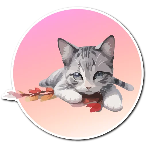 Sticker from the "Нейрокоты" sticker pack