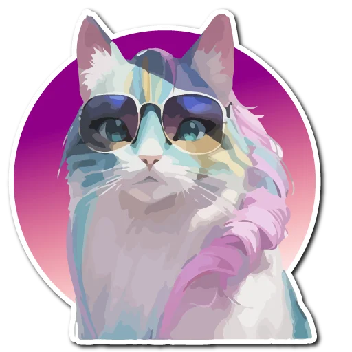 Sticker from the "Нейрокоты" sticker pack