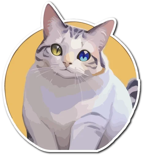 Sticker from the "Нейрокоты" sticker pack