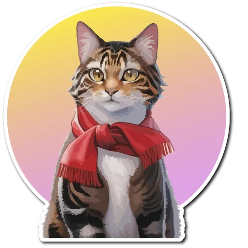 Sticker from the "Нейрокоты" sticker pack